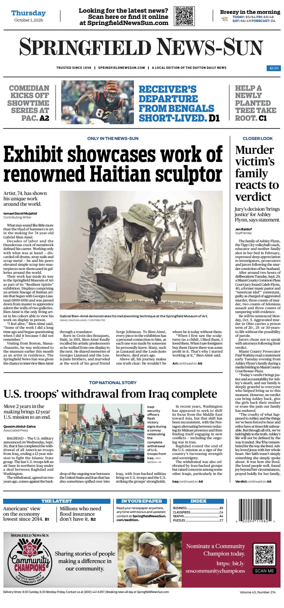 Cover of Springfield News-Sun