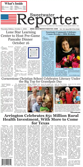 Cover of Sweetwater Reporter
