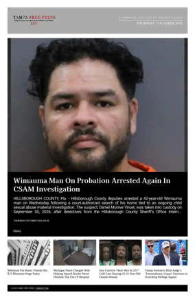 Cover of Tampa Free Press
