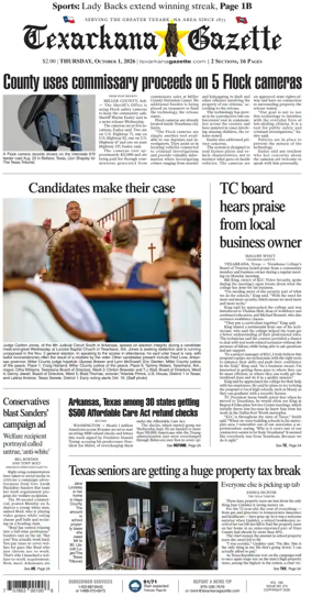 Cover of Texarkana Gazette
