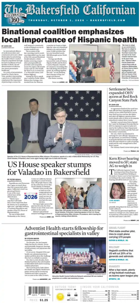 Cover of The Bakersfield Californian