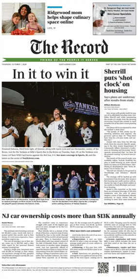 Cover of The Bergen Record