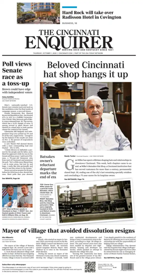 Cover of The Cincinnati Enquirer