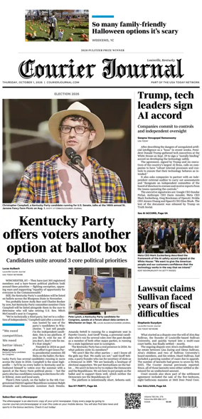 Cover of The Courier-Journal (Louisville)