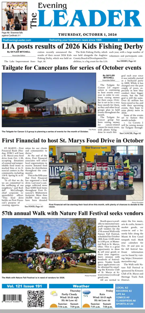 Cover of The Evening Leader