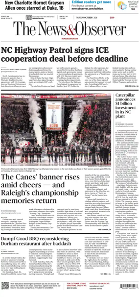 Cover of The News & Observer