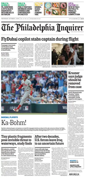 Cover of The Philadelphia Inquirer