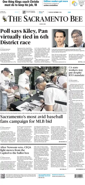 Cover of The Sacramento Bee