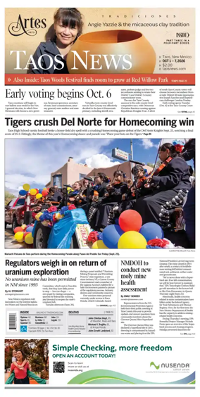 Cover of The Taos News