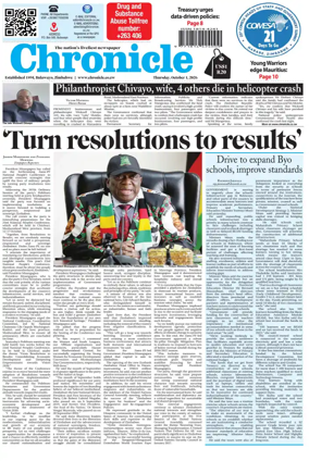 Cover of Chronicle (Zimbabwe)