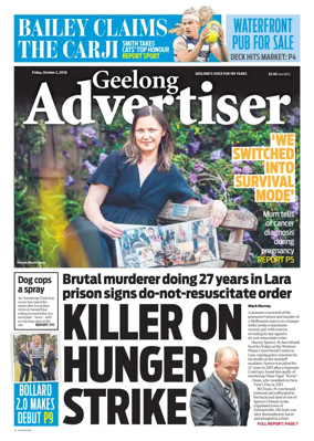 Cover of Geelong Advertiser