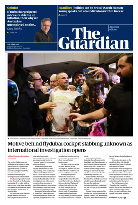 Cover of The Guardian Australia