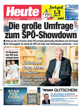 Cover of Heute - Niederosterreich Ausgabe