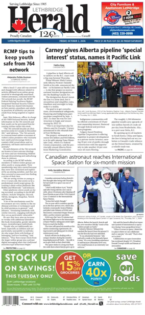 Cover of Lethbridge Herald