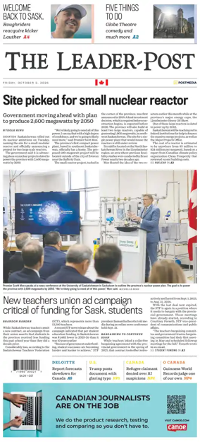 Cover of Regina Leader-Post