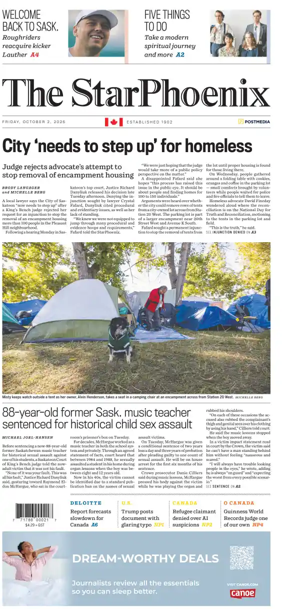 Cover of Saskatoon StarPhoenix