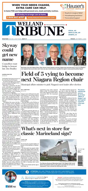 Cover of The Welland Tribune
