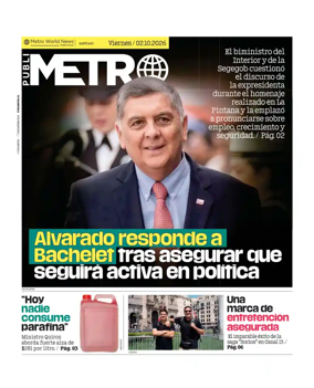 Cover of Publimetro Chile