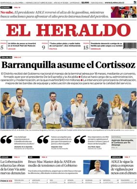 Cover of El Heraldo (Colombia)