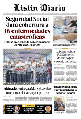 Cover of Listin Diario