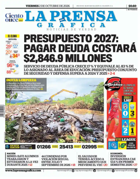 Cover of La Prensa Grafica