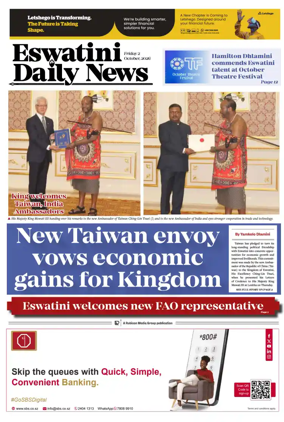 Cover of Eswatini Daily News
