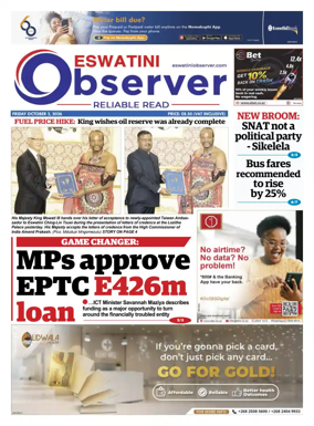 Cover of Eswatini Observer