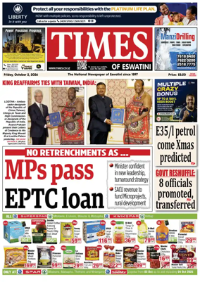 Cover of Times of Eswatini