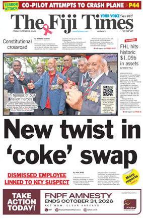 Cover of The Fiji Times