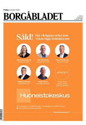 Cover of Borgabladet
