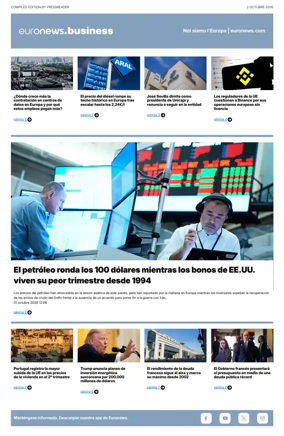 Cover of Euronews Business (Spanish) Compiled Edition