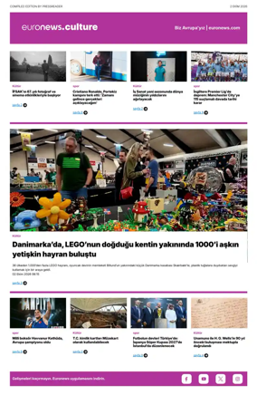 Cover of Euronews Culture and Sport (Turkish) Compiled Edition