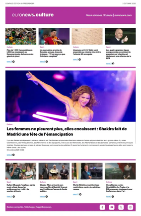 Cover of Euronews Culture (French)