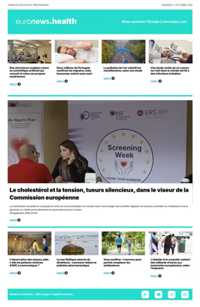 Cover of Euronews Health (French)