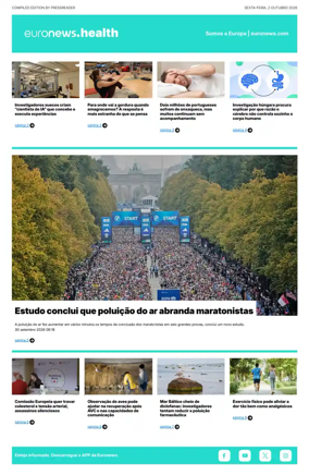 Cover of Euronews Health (Portuguese)