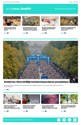 Cover of Euronews Health (Turkish) Compiled Edition