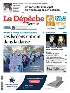Cover of La Depeche Evreux