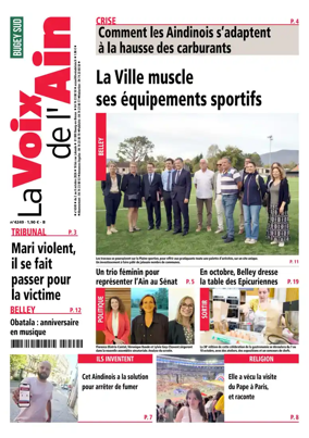 Cover of La Voix de l’Ain Belley