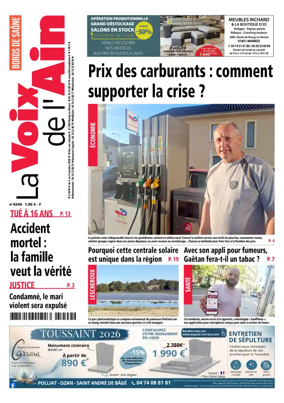 Cover of La Voix de l’Ain Bords de Saone