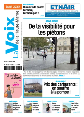 Cover of La Voix de la Haute-Marne edition Saint-Dizier