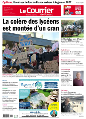 Cover of Le Courrier de l’Ouest (Nord Anjou)