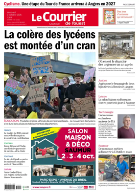 Cover of Le Courrier de l’Ouest (Saumur)