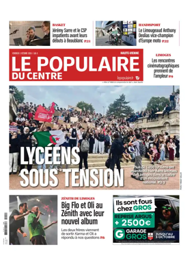 Cover of Le Populaire du Centre (Haute-Vienne)