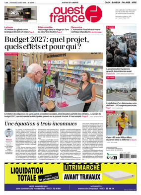 Cover of Ouest France (Caen - Bayeux - Falaise - Vire)