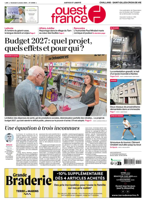 Cover of Ouest France (Challans / Saint-Gilles-Croix-de-Vie)