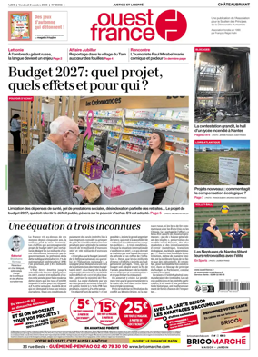 Cover of Ouest France (Chateaubriant)