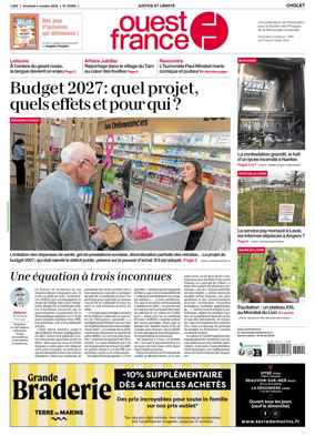 Cover of Ouest France (Cholet)