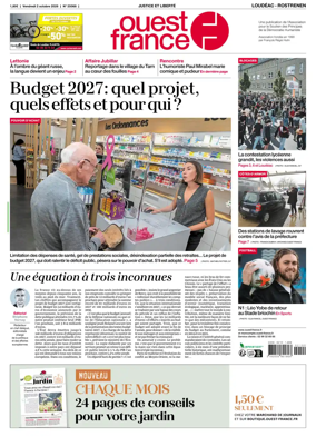 Cover of Ouest France (Loudeac / Rostrenen)