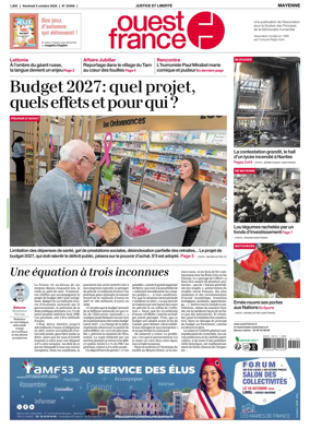 Cover of Ouest France (Mayenne)