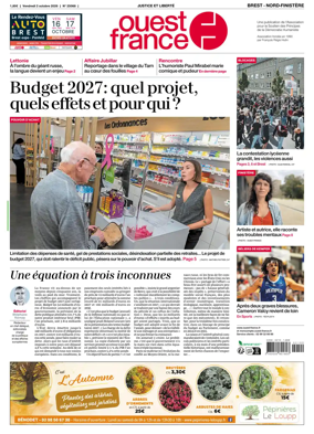 Cover of Ouest France (Nord-Finistere)